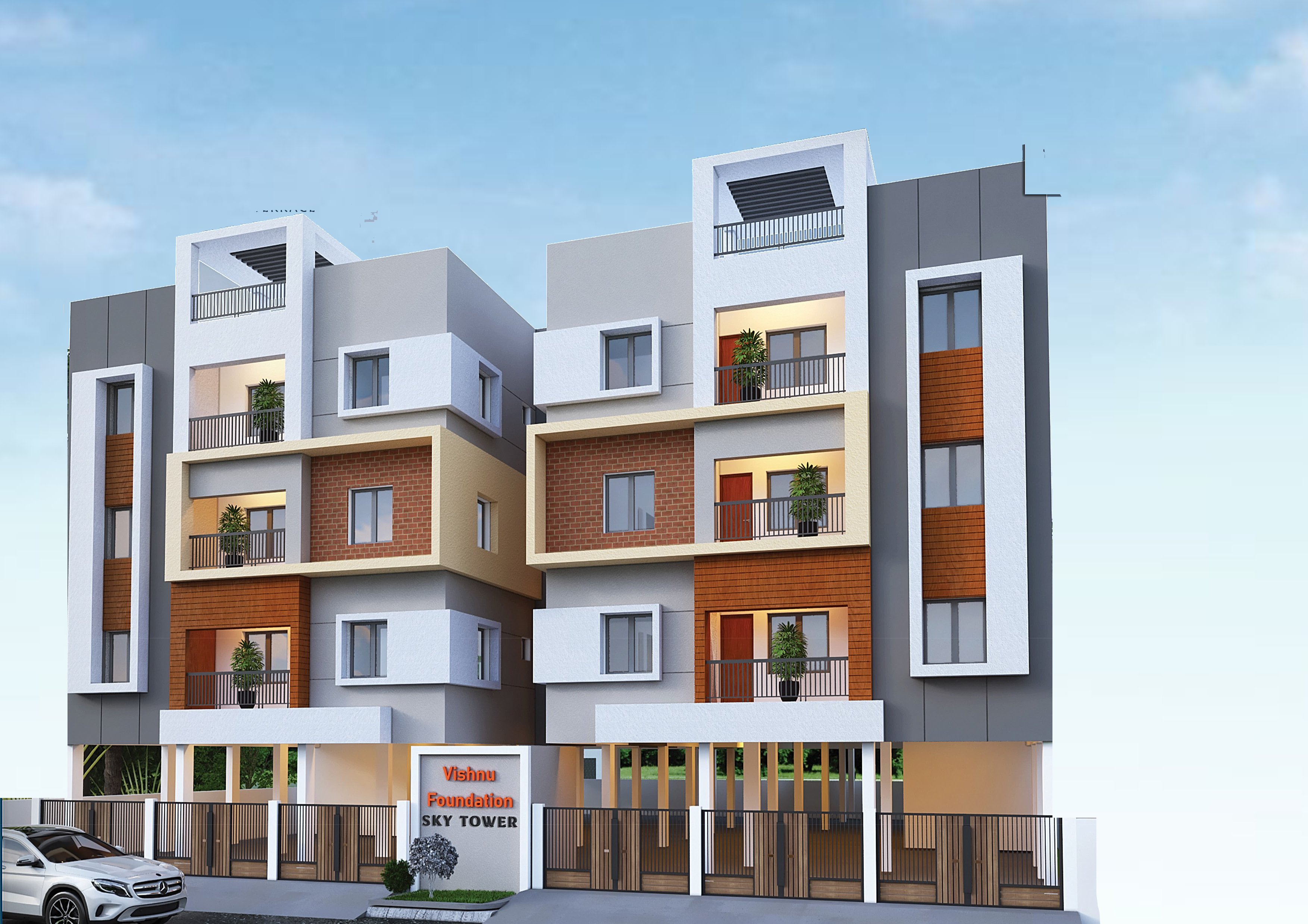 3BHK floor plan