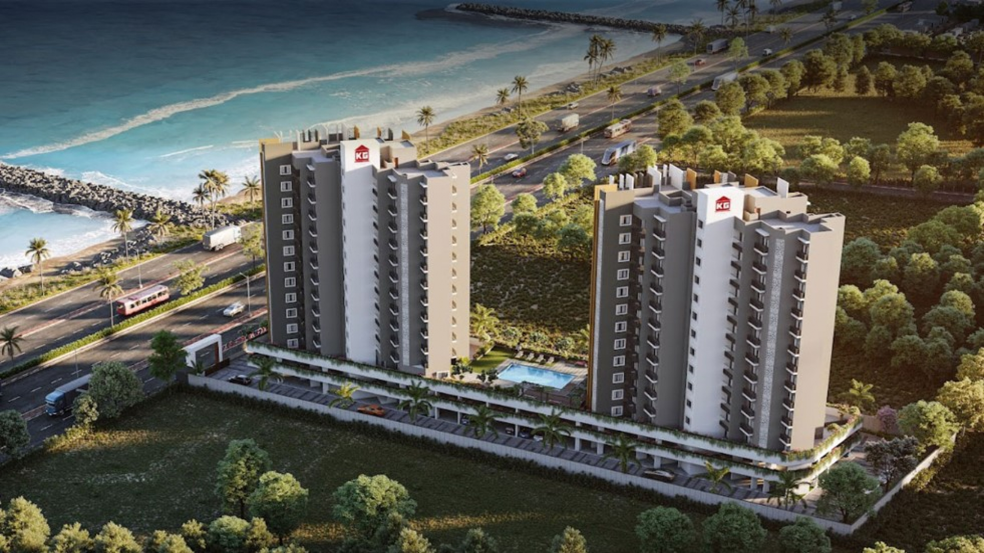 2BHK floor plan