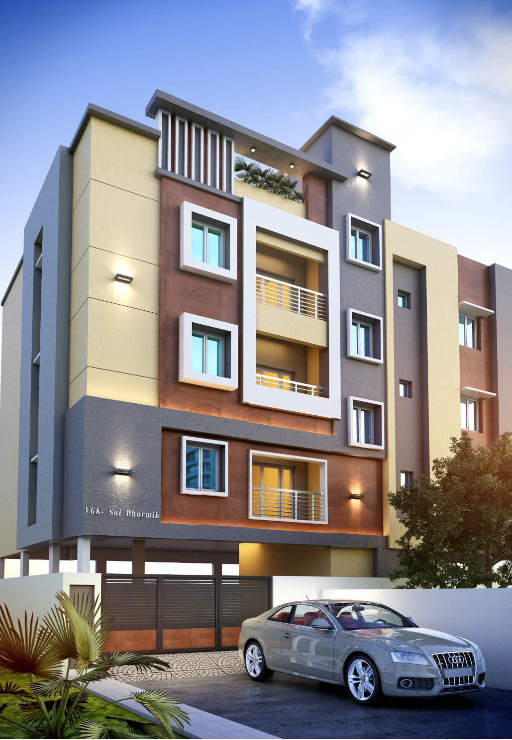 3BHK floor plan