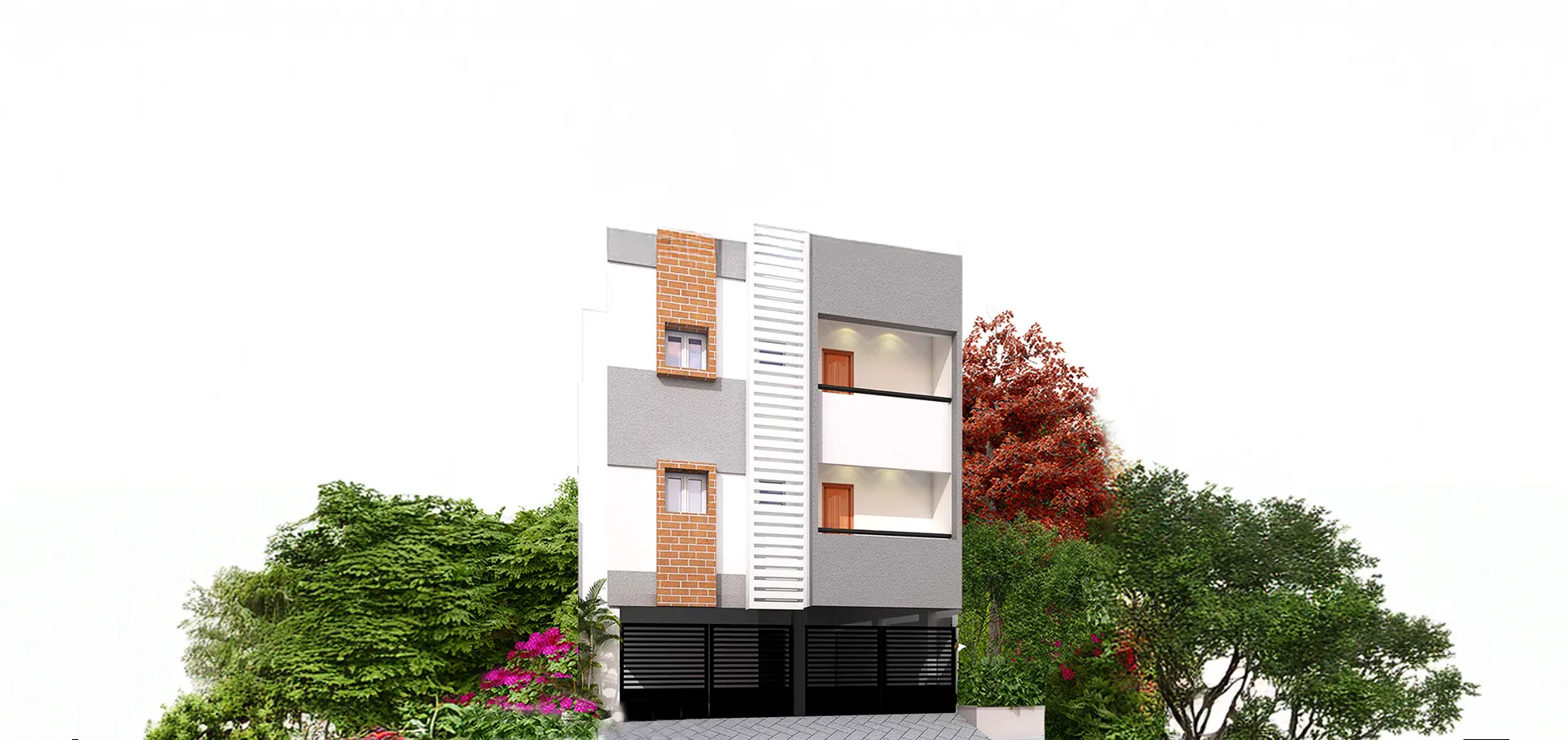 2BHK floor plan