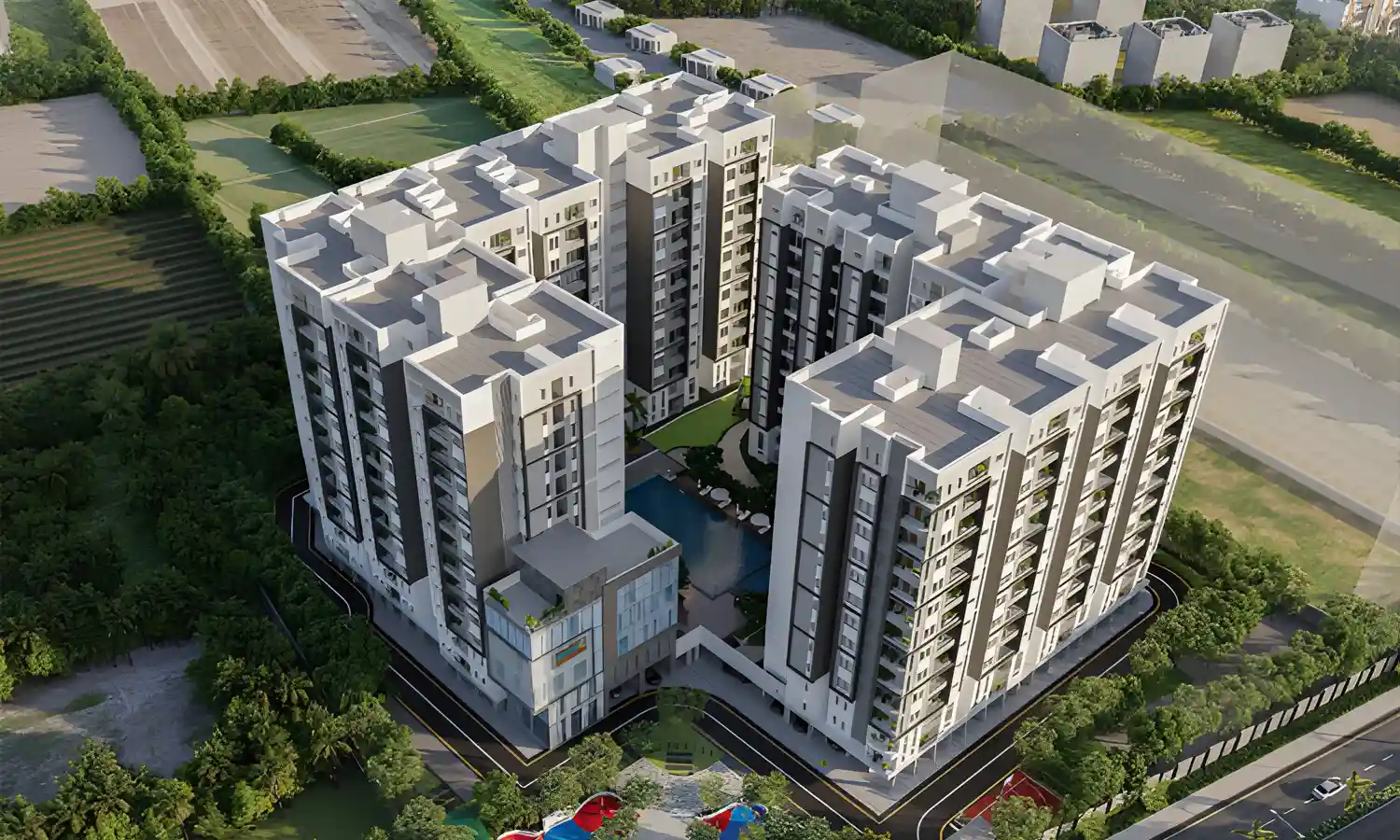 3BHK floor plan