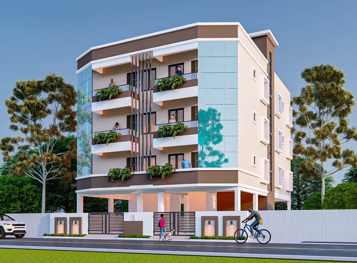 2BHK floor plan