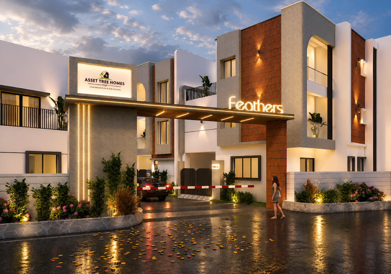2BHK floor plan