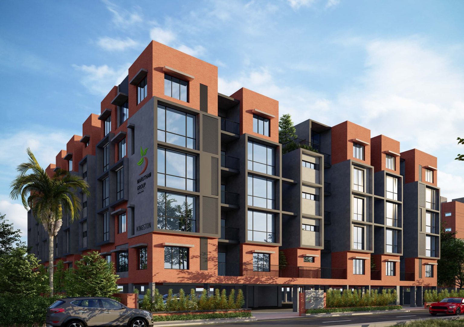 2BHK floor plan