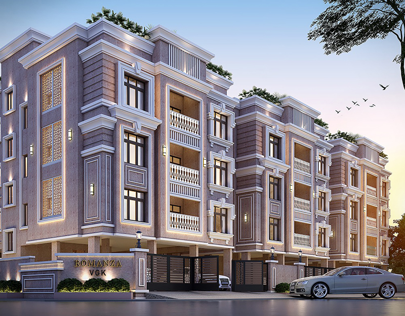3BHK floor plan
