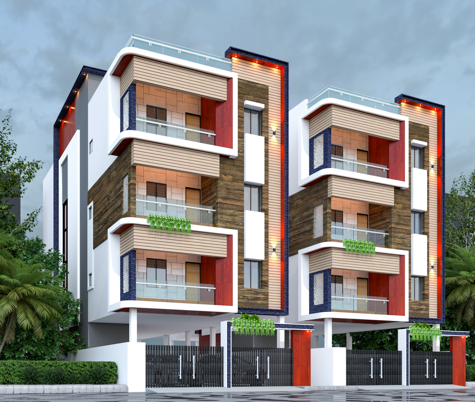 2BHK floor plan