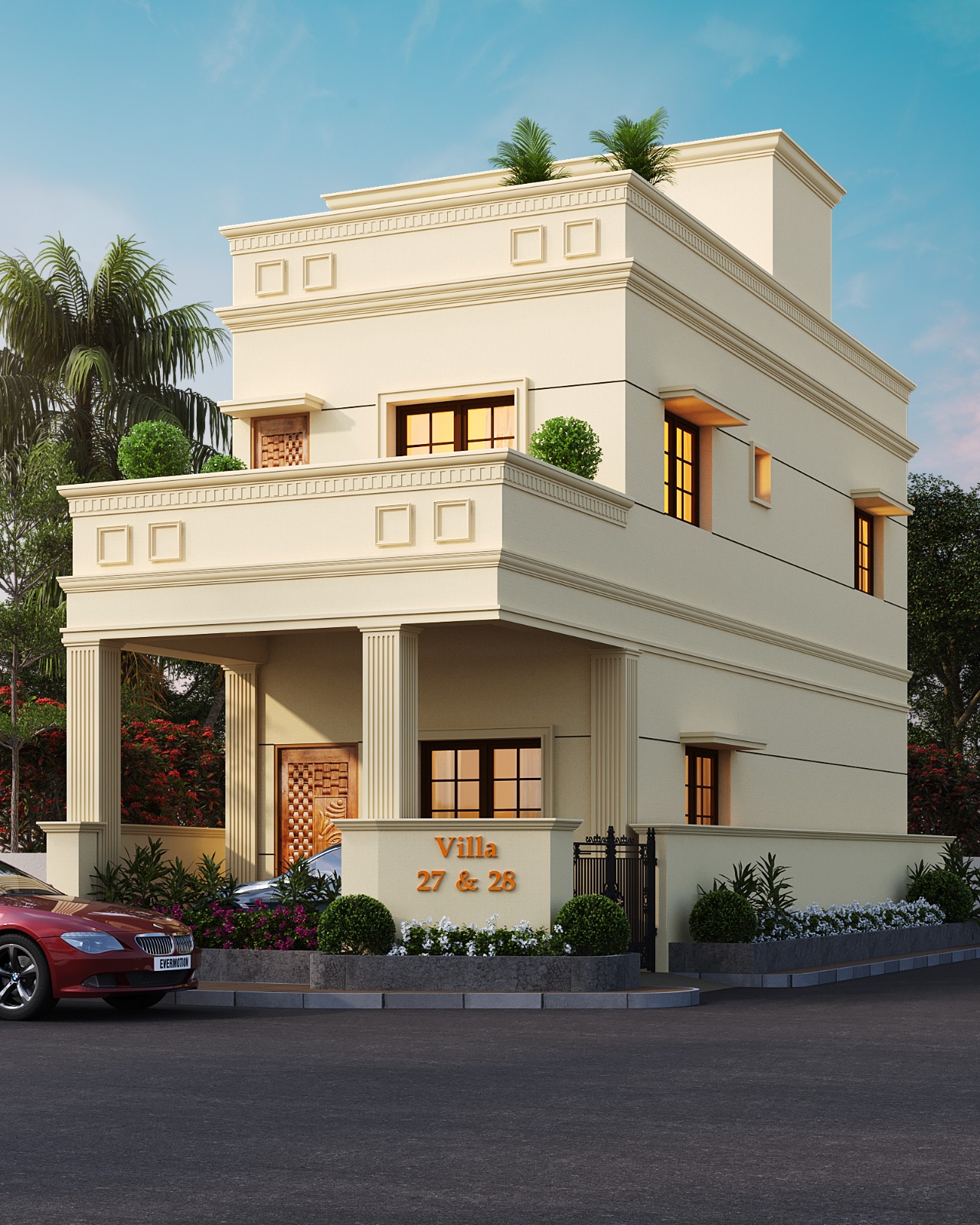 2BHK floor plan