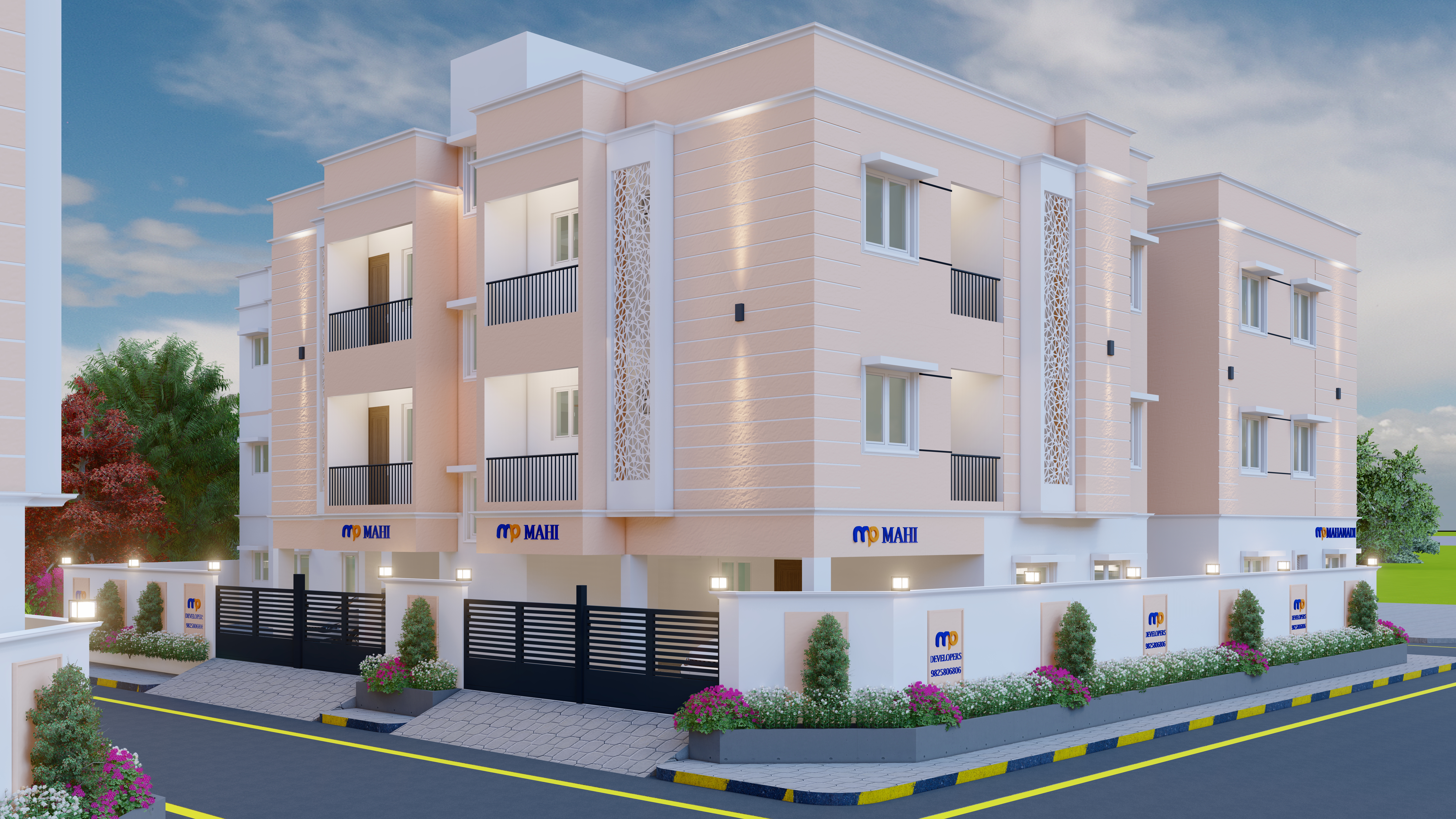 3BHK floor plan