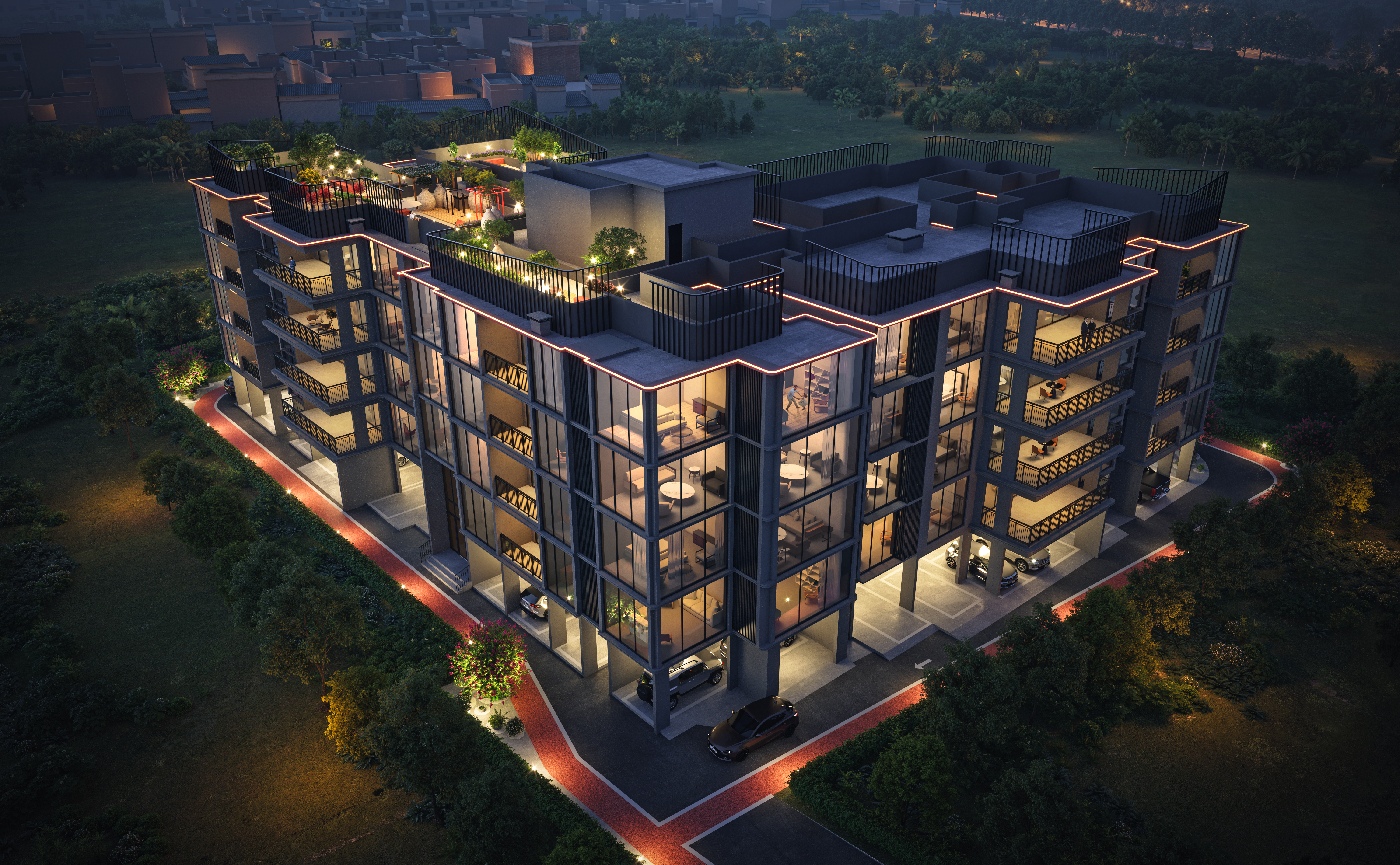 2BHK floor plan