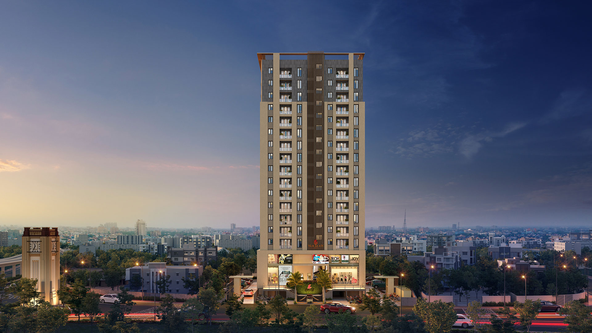 3BHK floor plan