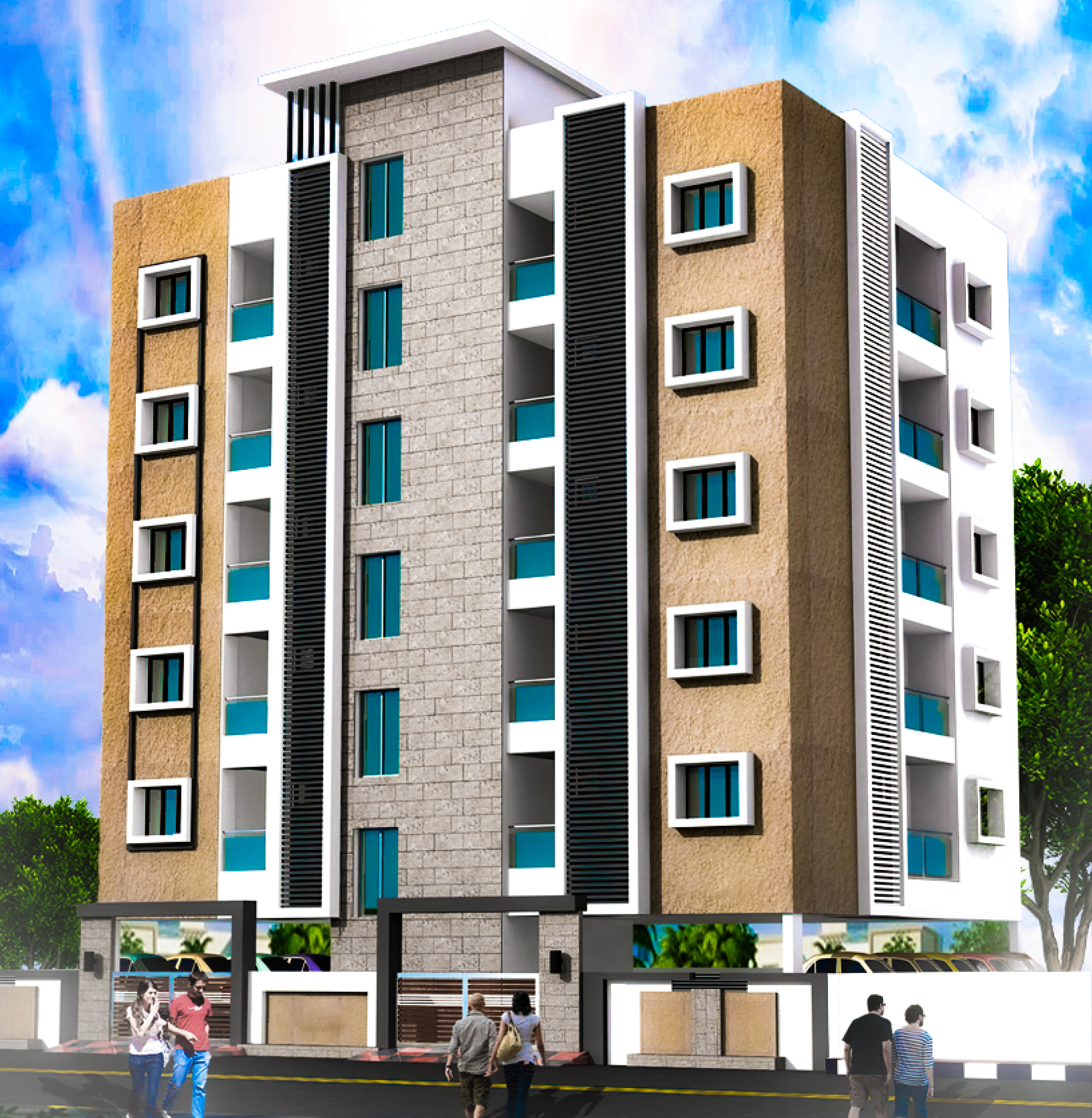 2BHK floor plan