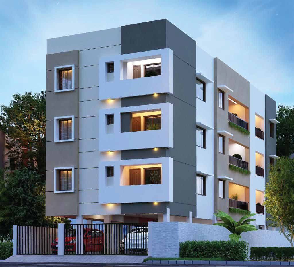2BHK floor plan