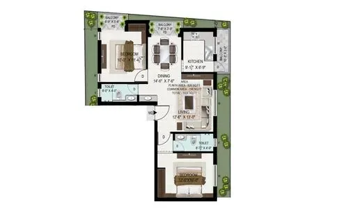 2 BHK Flat in pallikaranai