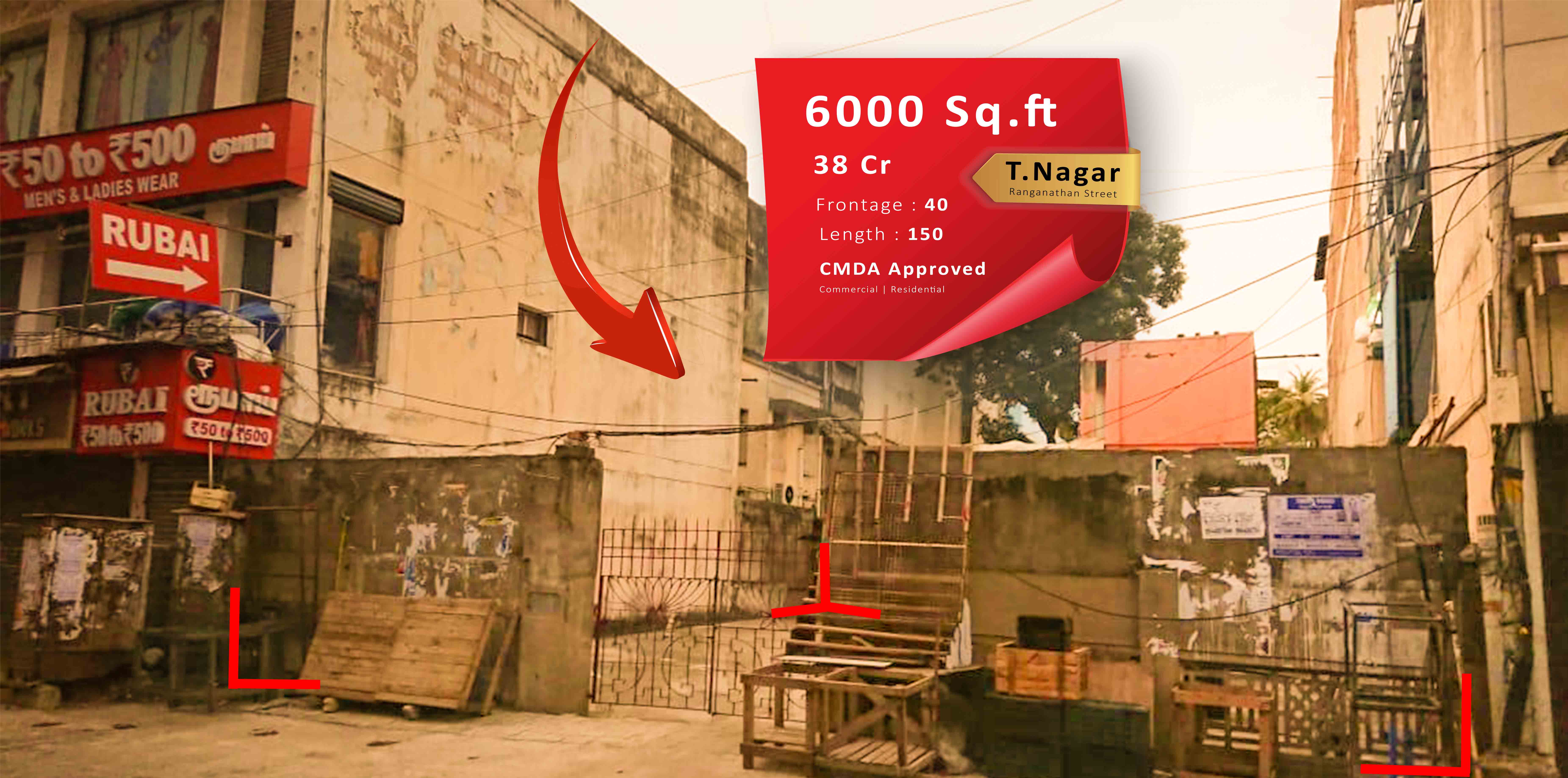 Plot in t nagar