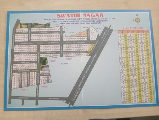 Plot in SWATHI NAGAR in tiruvallur