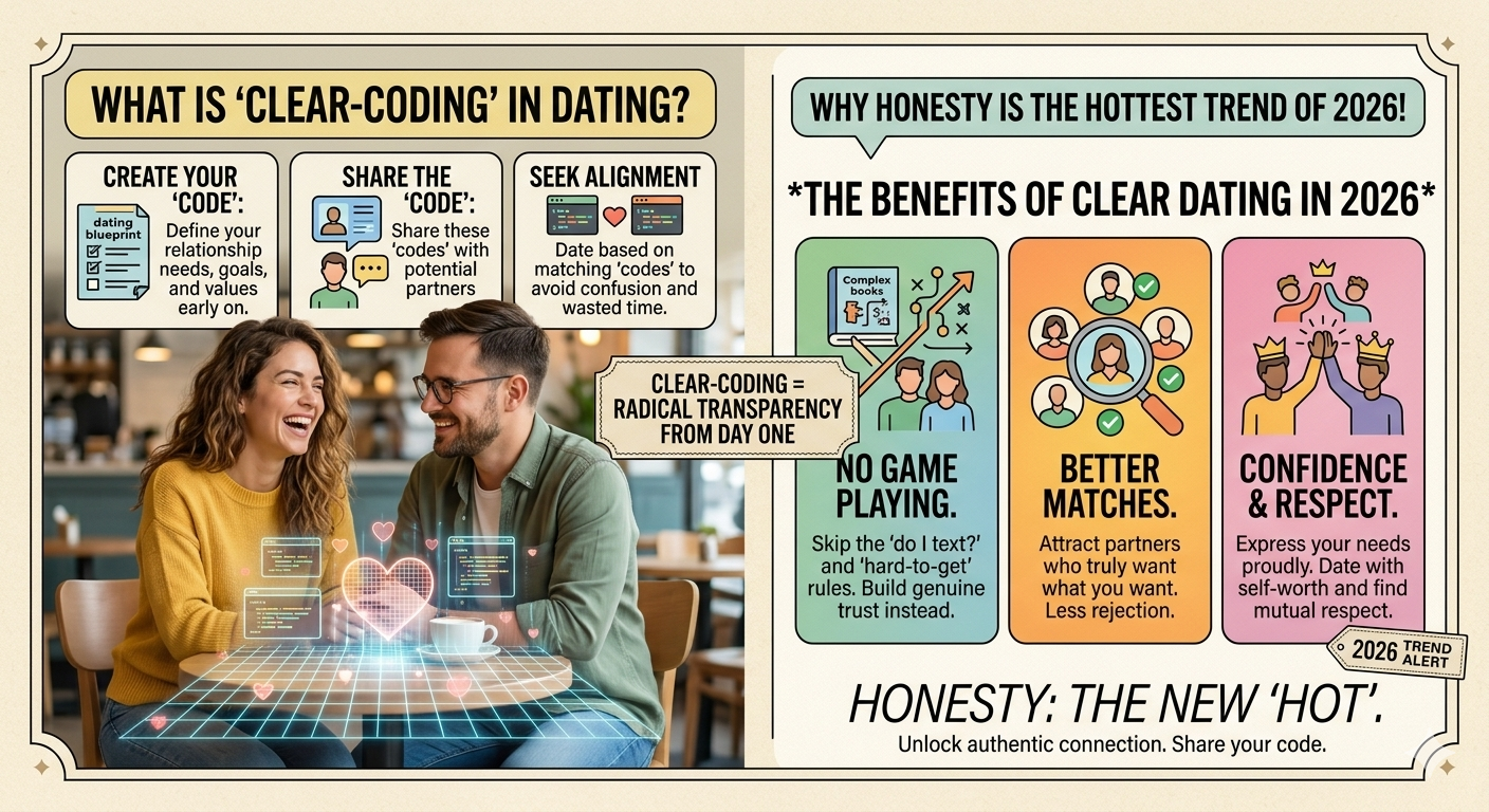 Cover image for What Is 'Clear-Coding' in Dating — And Why Honesty Is the Hottest Trend of 2026