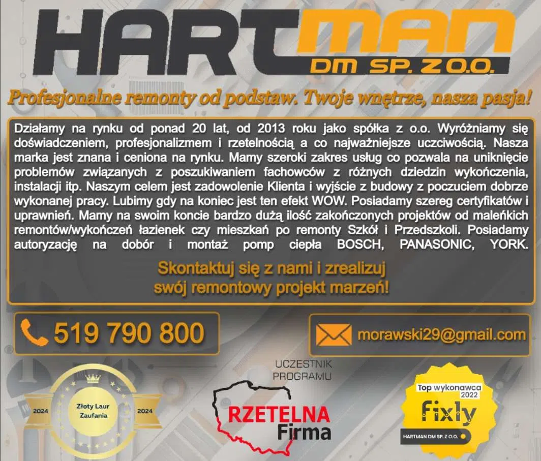 HARTMAN DM SP Z OO