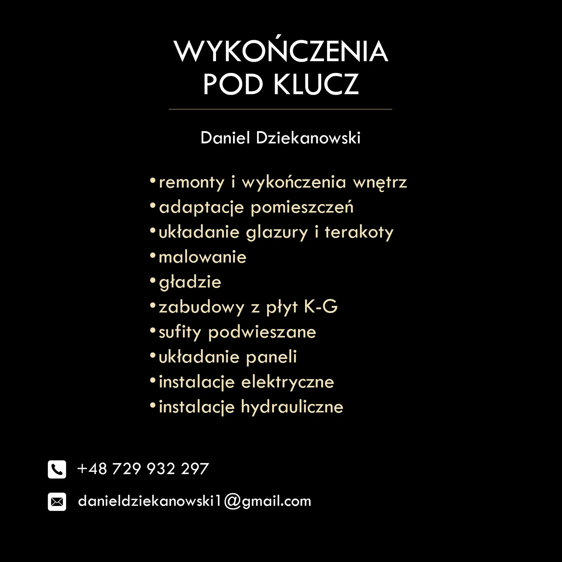 WYKOŃCZENIA PODKLUCZ