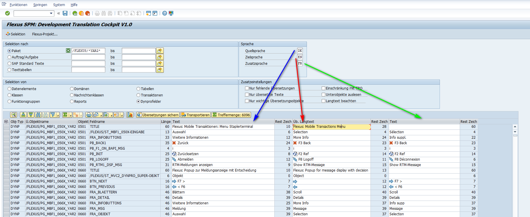 Screenshot 1 of Fiori App SAP Translation Tool as a cockpit