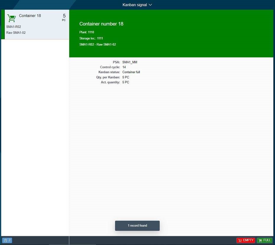 Screenshot 2 of Fiori App Report Kanban container