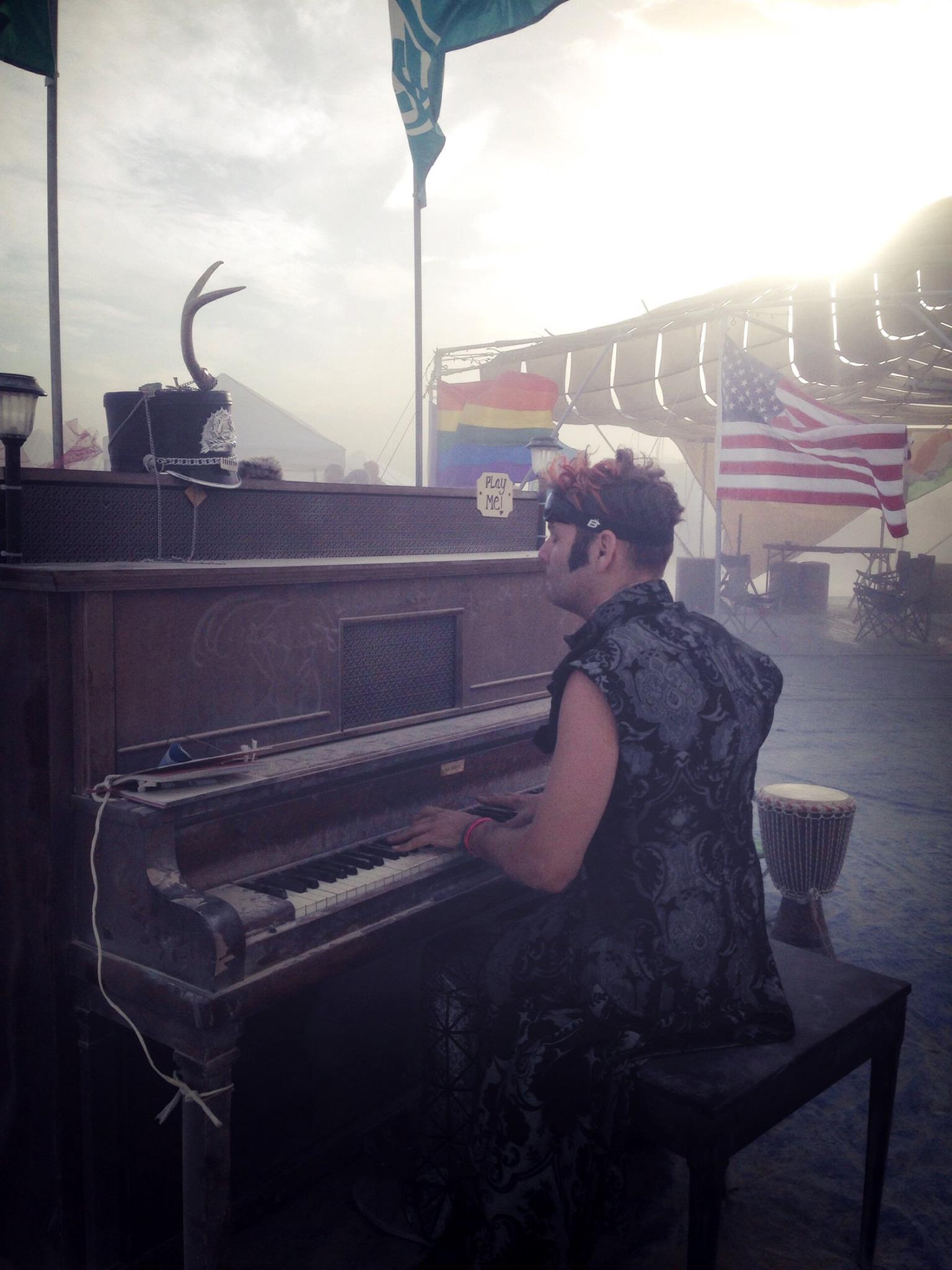 Piano at Burning Man