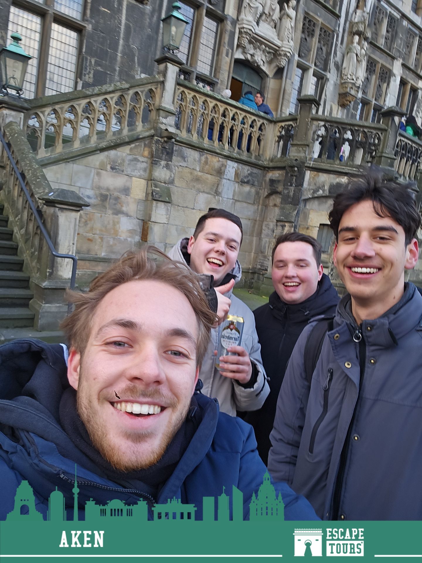 Teamfoto van De zwarte knie