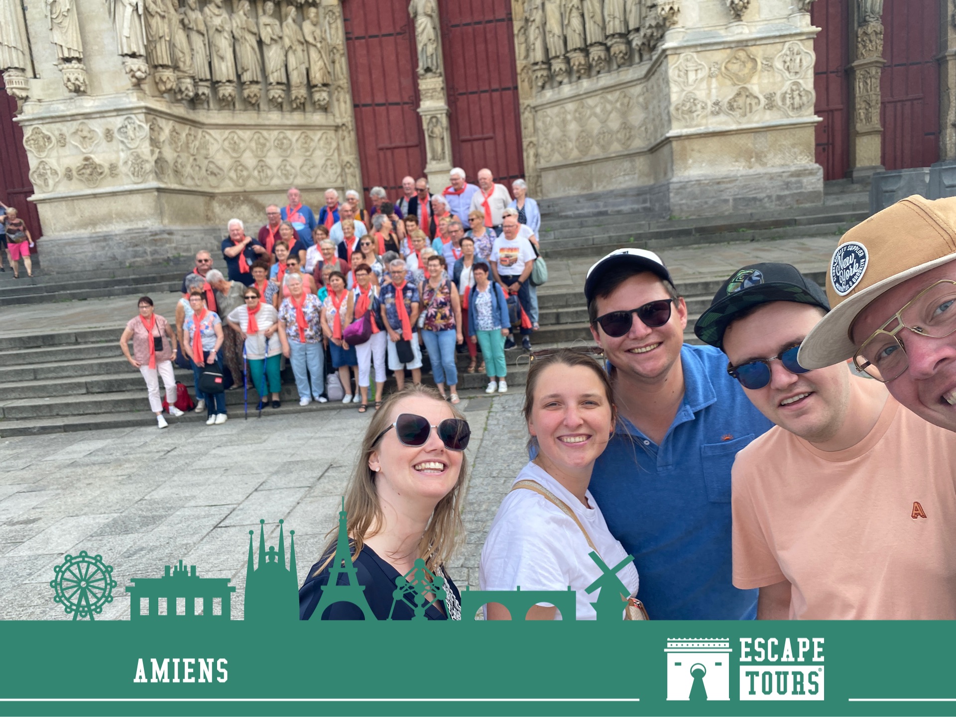 Teamfoto van Najaarsreis