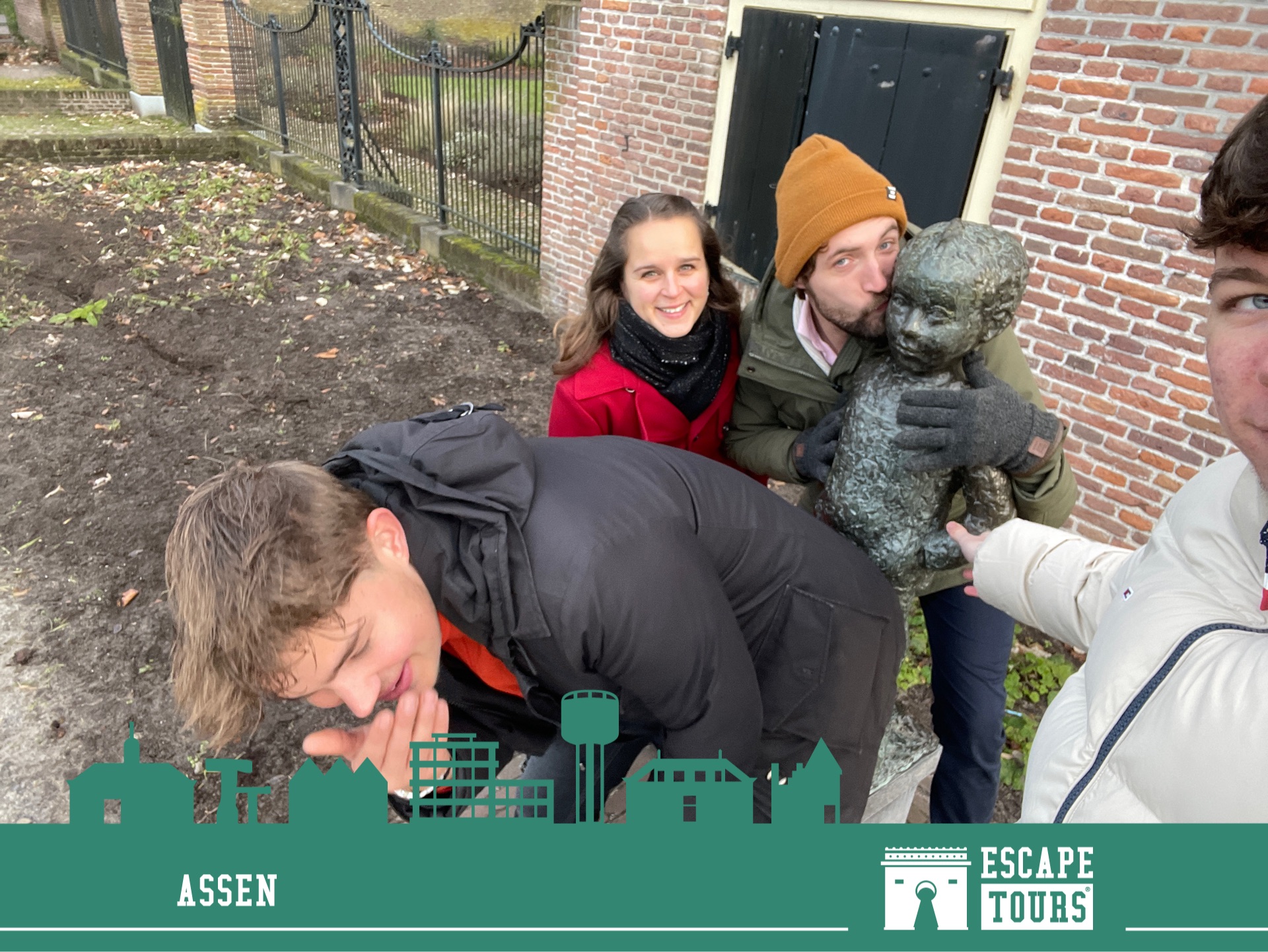 Teamfoto van Iris haar harem