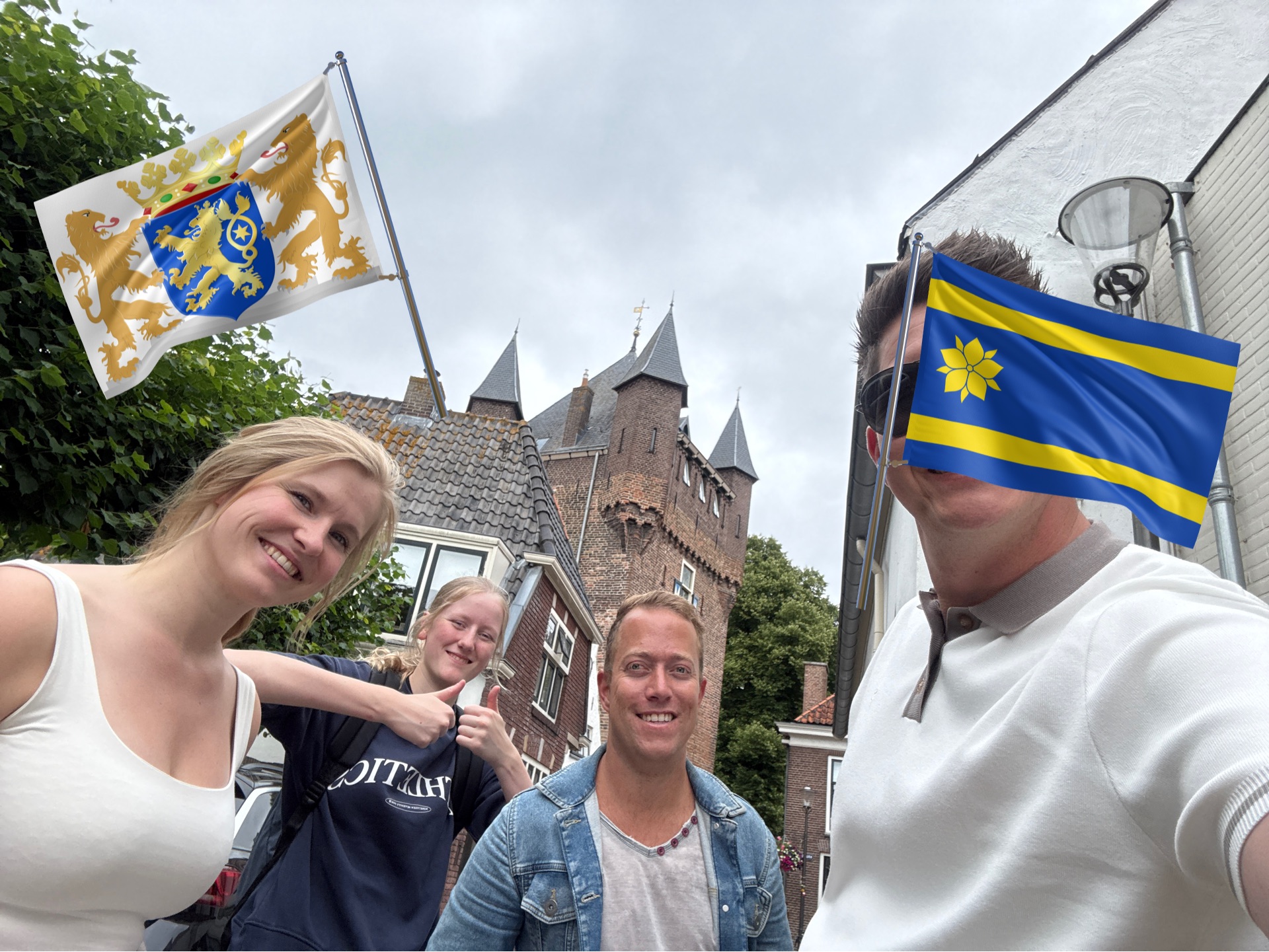 Teamfoto van Ricky posse