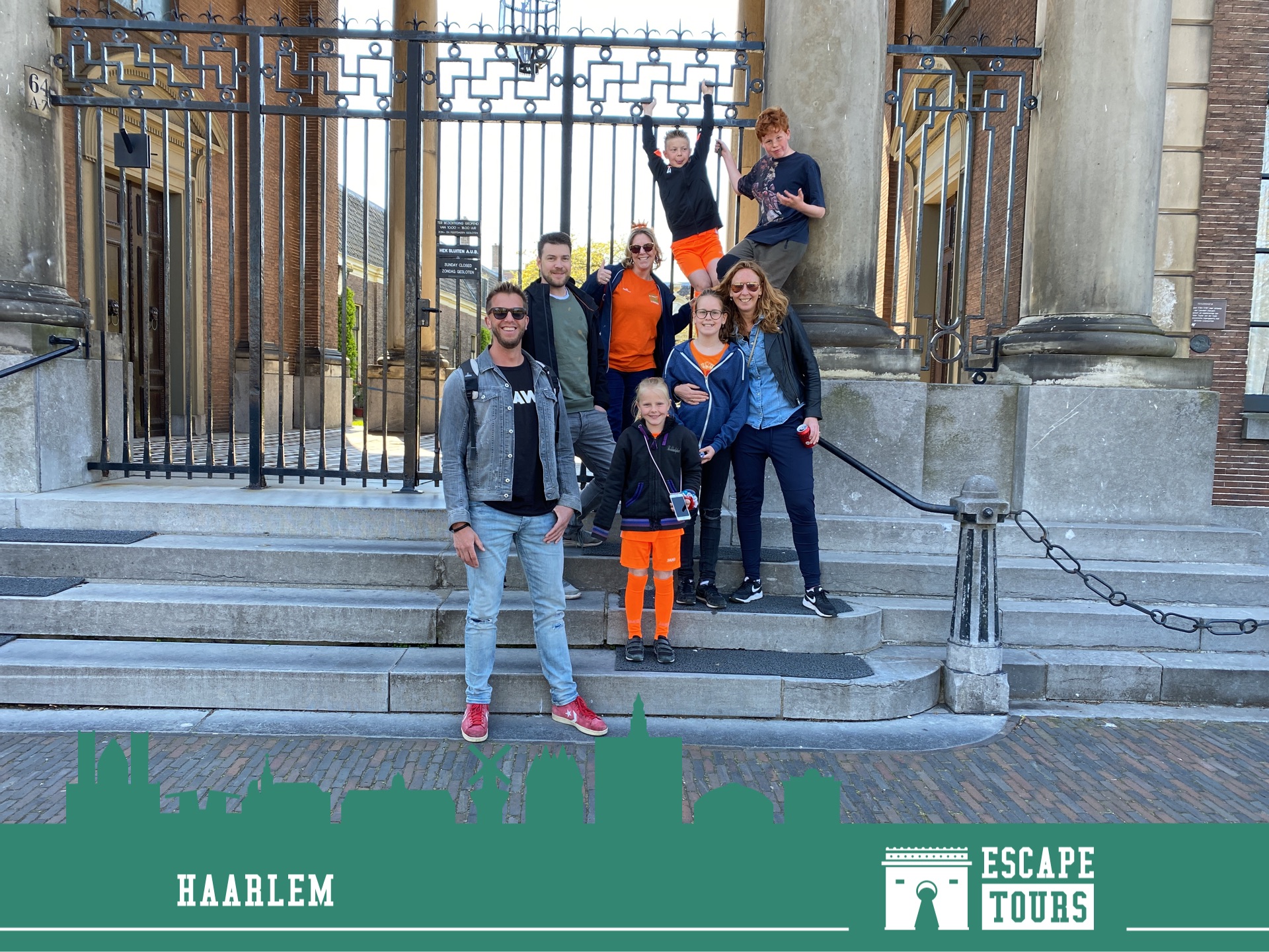 Teamfoto van je moeder