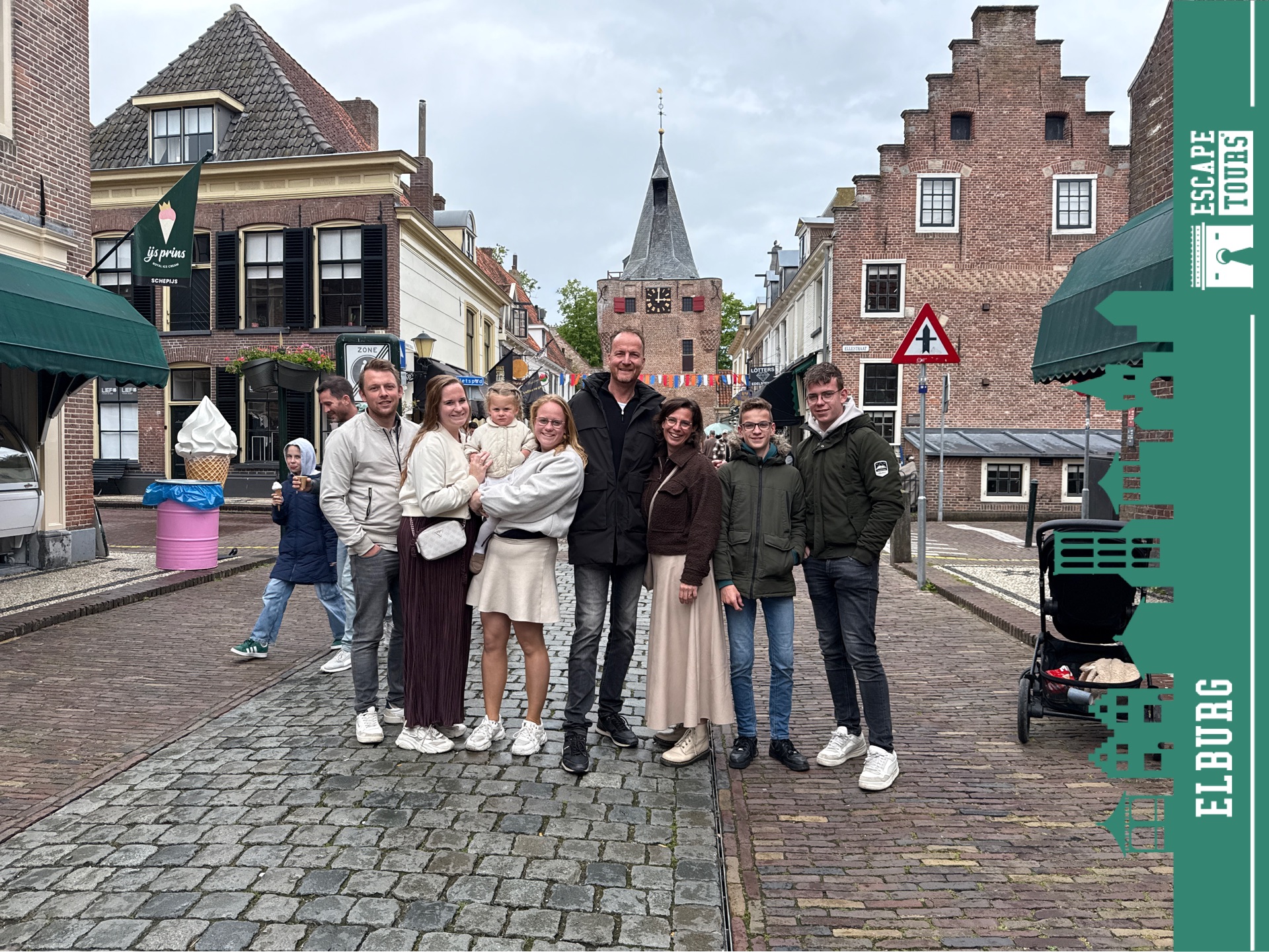 Teamfoto van De 8 biggetjes