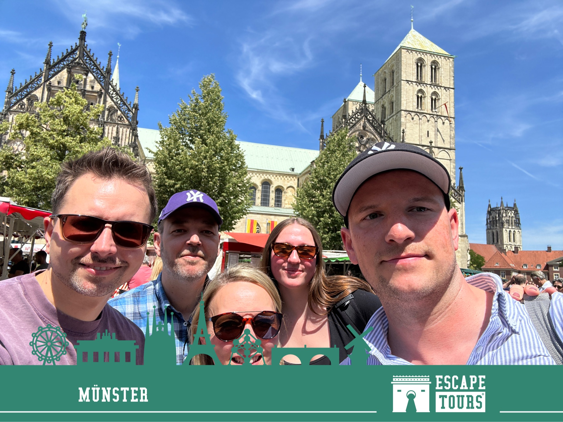 Teamfoto van Die 5 lustigen 4