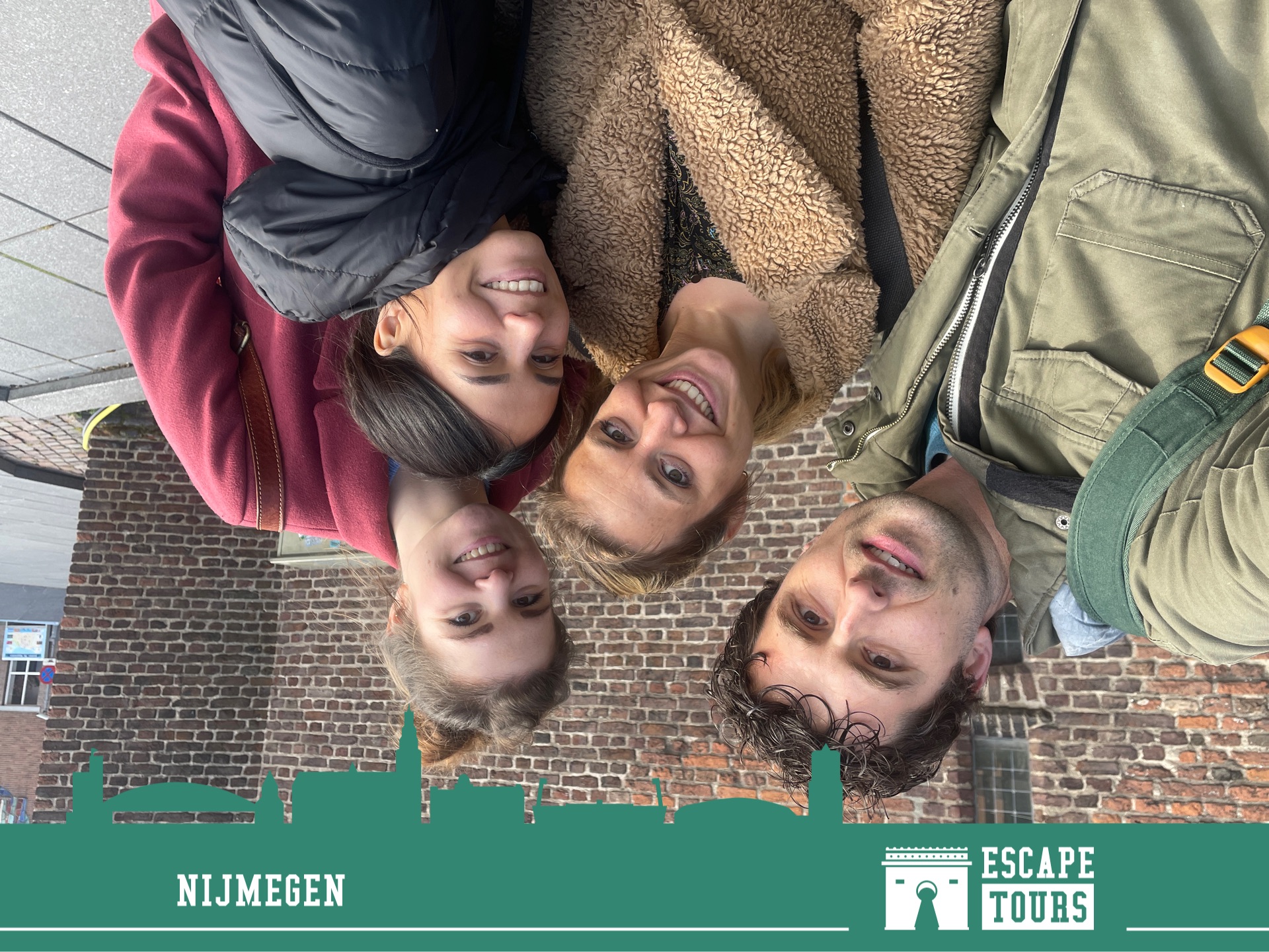 Teamfoto van Freek en de meiden
