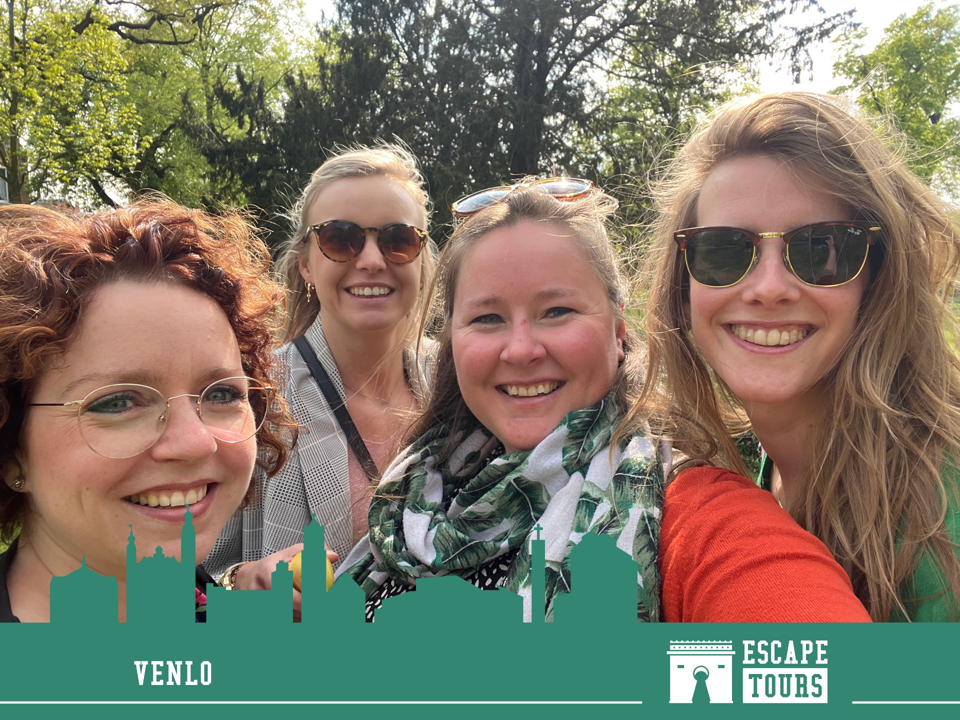 Teamfoto van de sjanettes