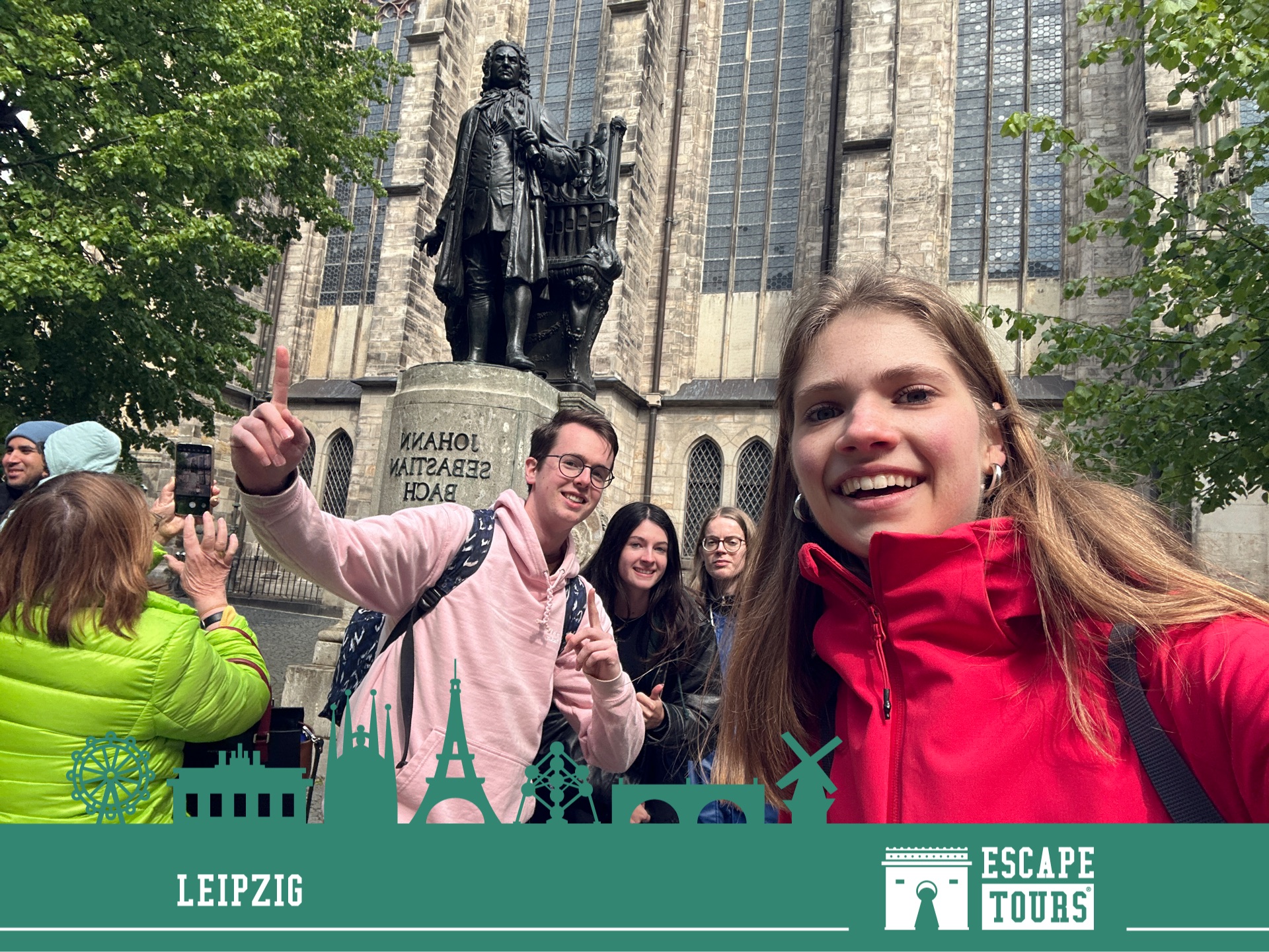 Teamfoto van Leipe toersiten