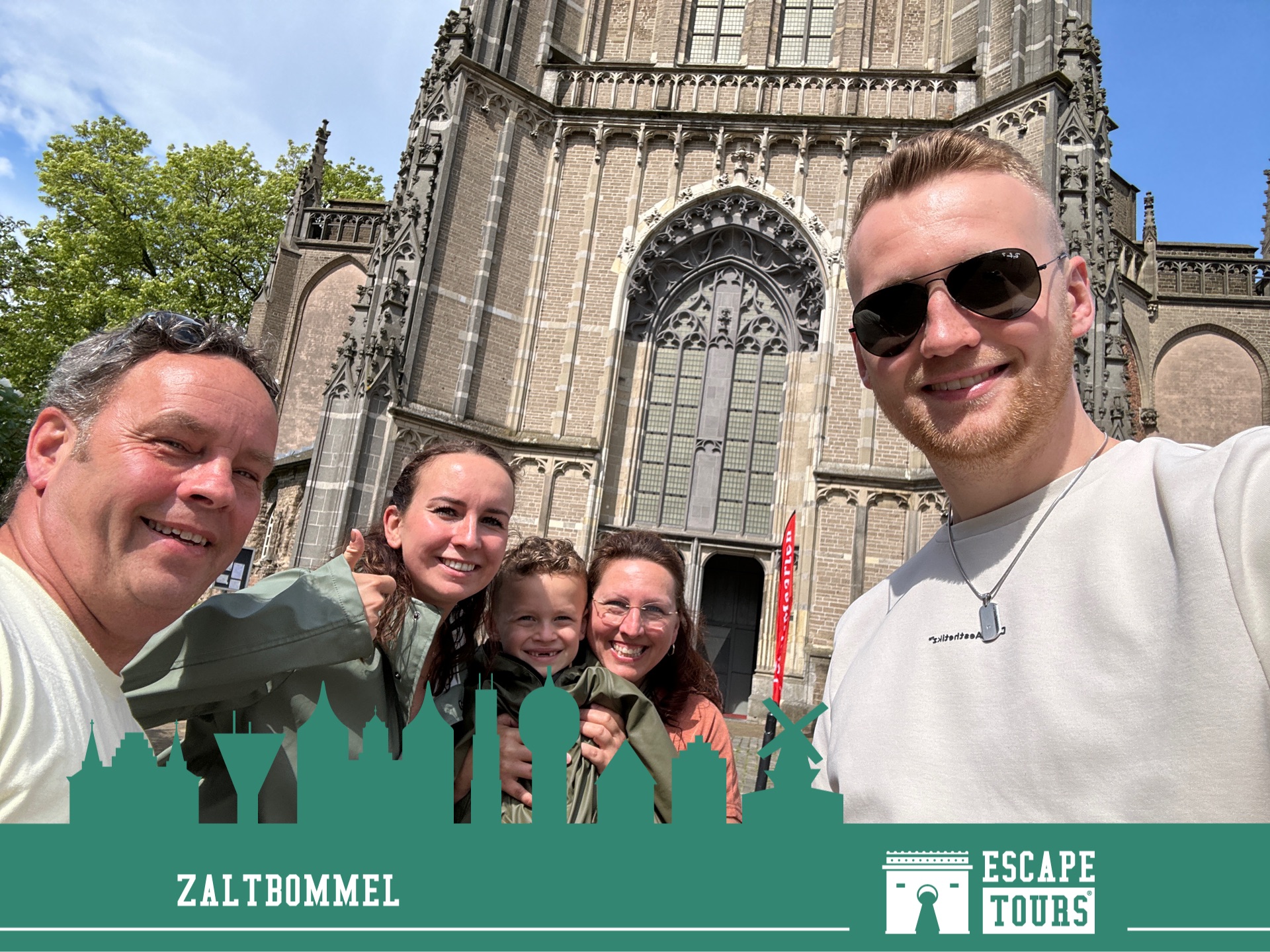 Teamfoto van Helikopters