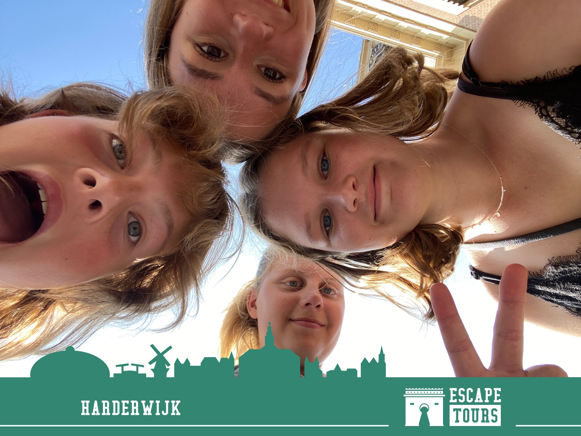 Teamfoto van de terrastijgers