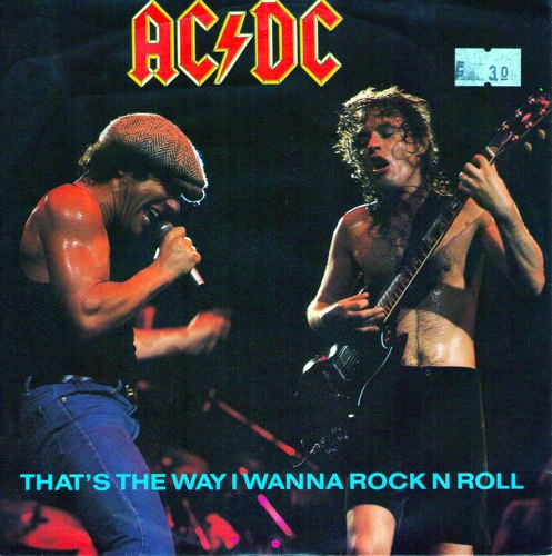 Cover That's the way I wanna rock n roll