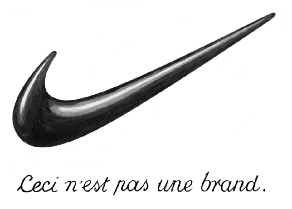A play on René Magritte's famous "The Treachery of Images"(popularly known as "This is Not a Pipe").