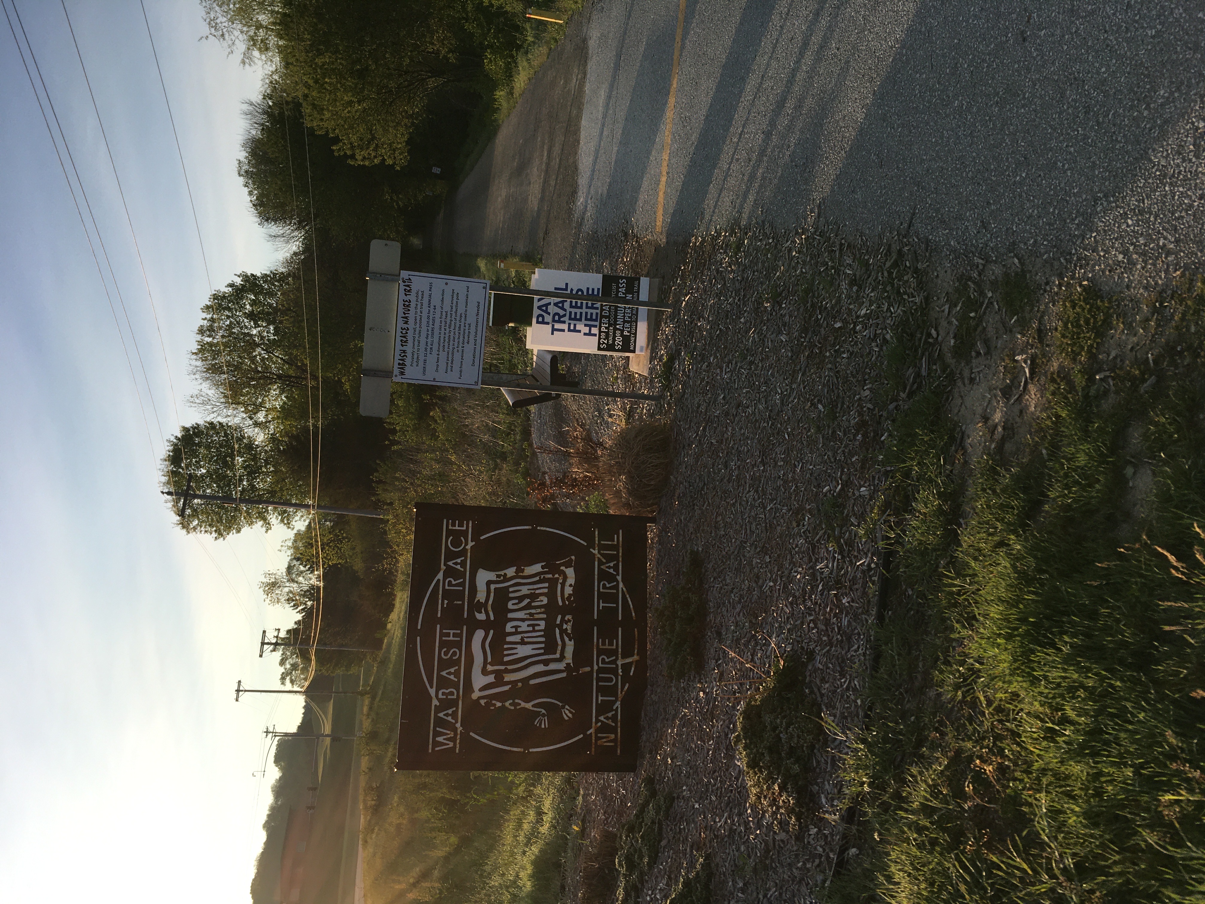 Wabash Trace trailhead