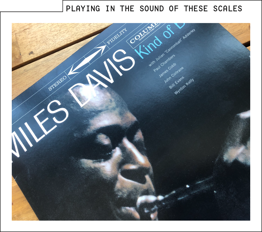 Photo of the author's copy of Miles' Davis' __Kind of Blue_. Also known as the greatest jazz album of all time.