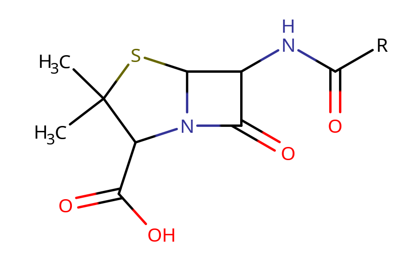 Molekula penicilinu