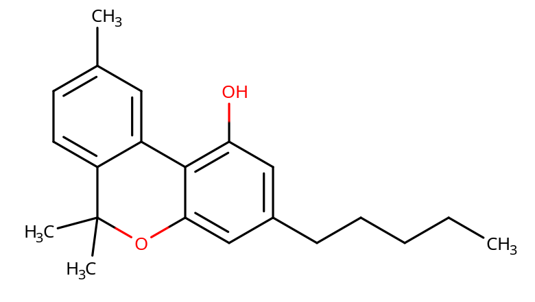 Molekula kannabinolu