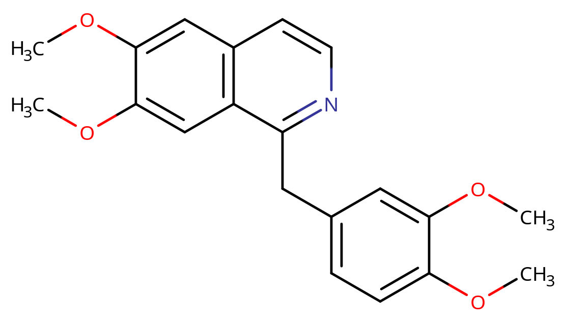 Molekula papaverinu