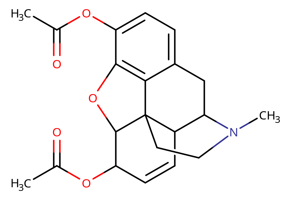 Molekula heroinu