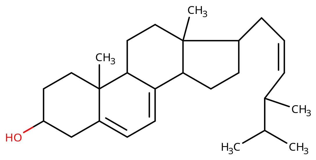 Molekula ergosterolu