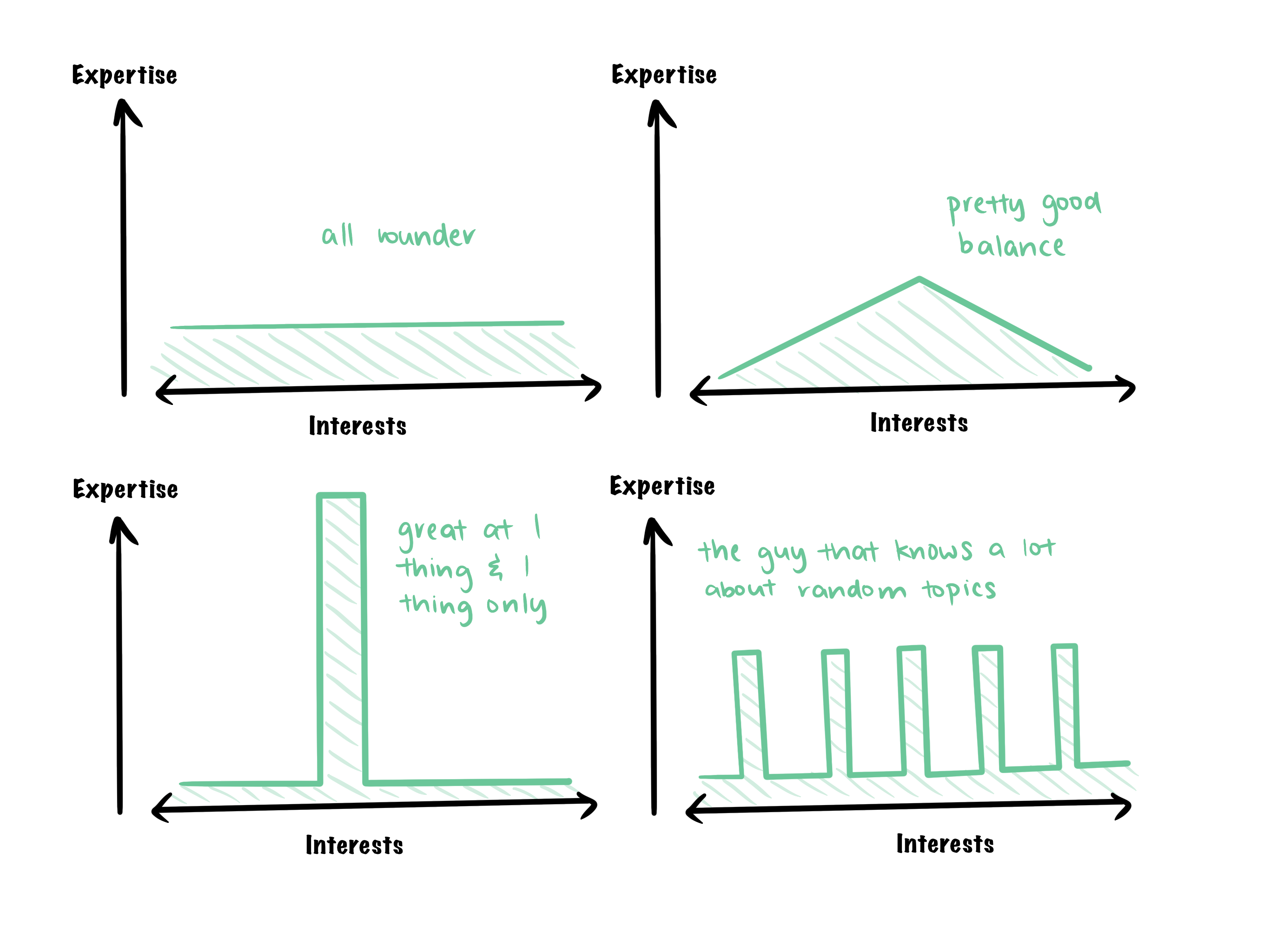 graph of expertise against time