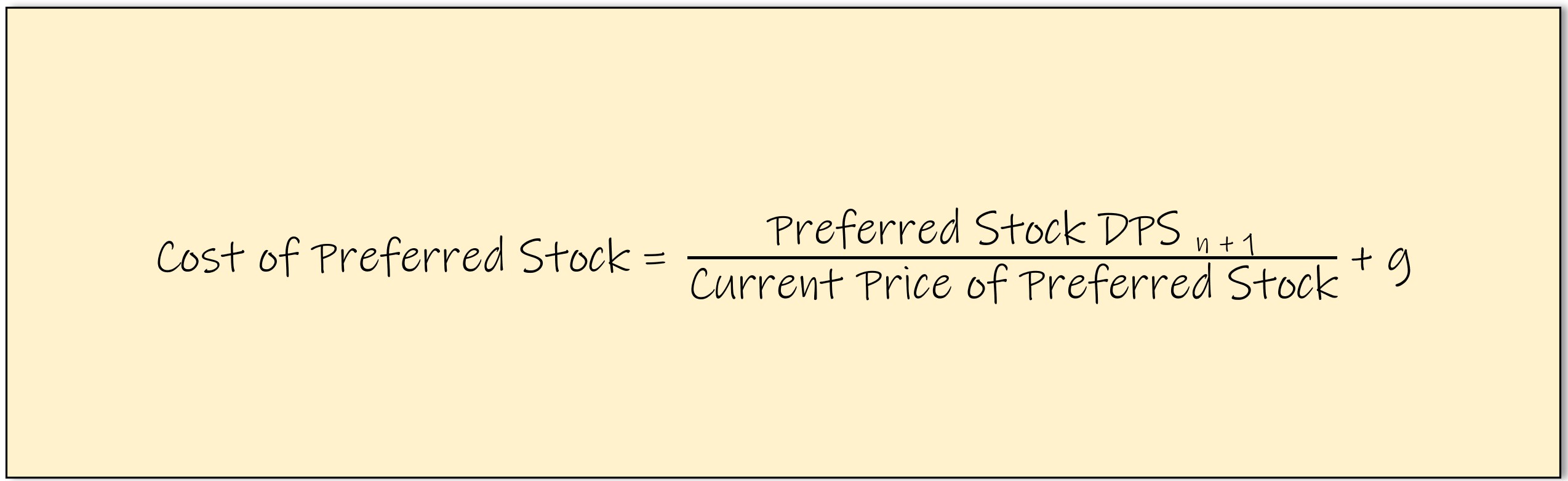 Cost of Preferred Stock Growth Formula
