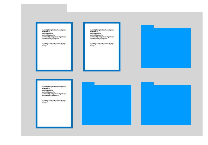 Files in Folders Keynote Illustration