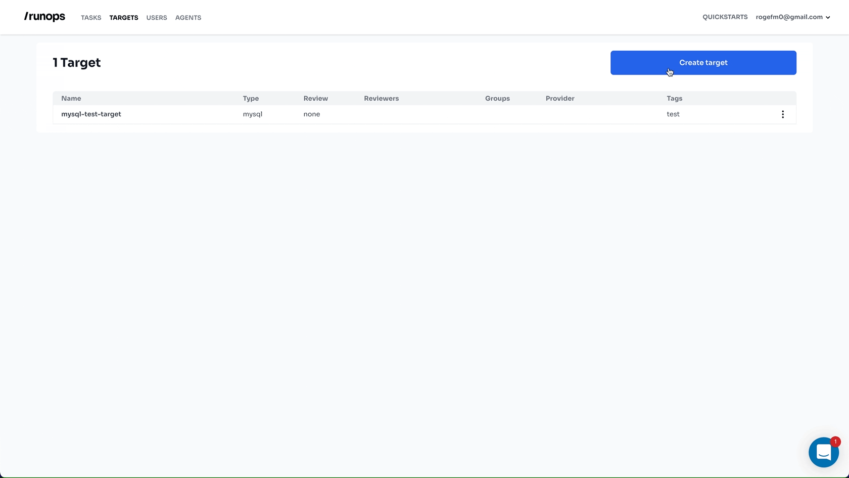 Accessible viewing and reading: this gif shows us how the user is putting the data inside the form of creating a new target.